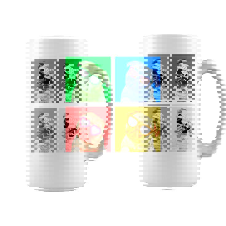 パグ 面白いtシャツ 犬 かわいい メンズ 子供 おもしろ 服 雑貨 グッズ ネタ わんこ イヌ 黒パグ 長袖tシャツ コーヒーマグ