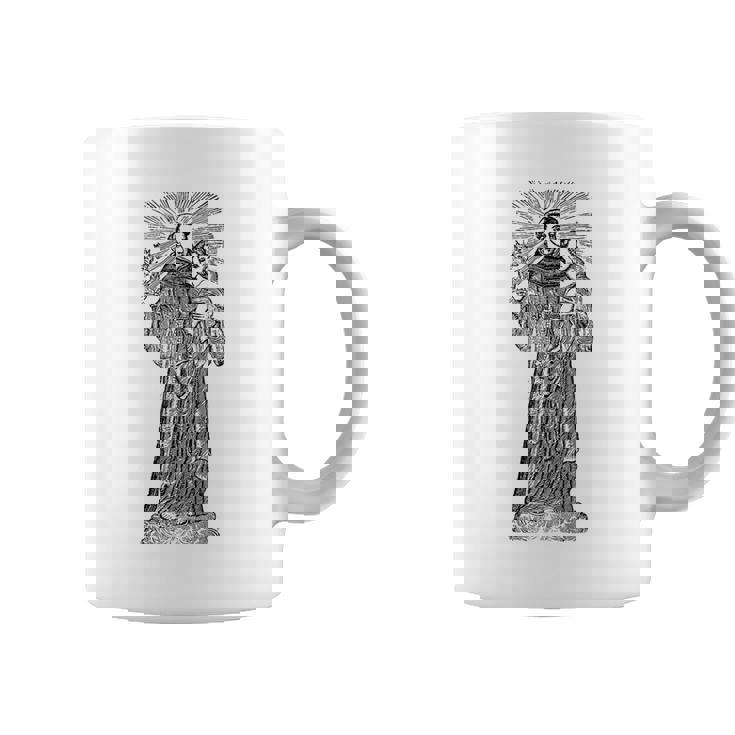 パドヴァの聖アンソニー 赤ちゃん イエス ヴィンテージ カトリック 守護聖人 コーヒーマグ