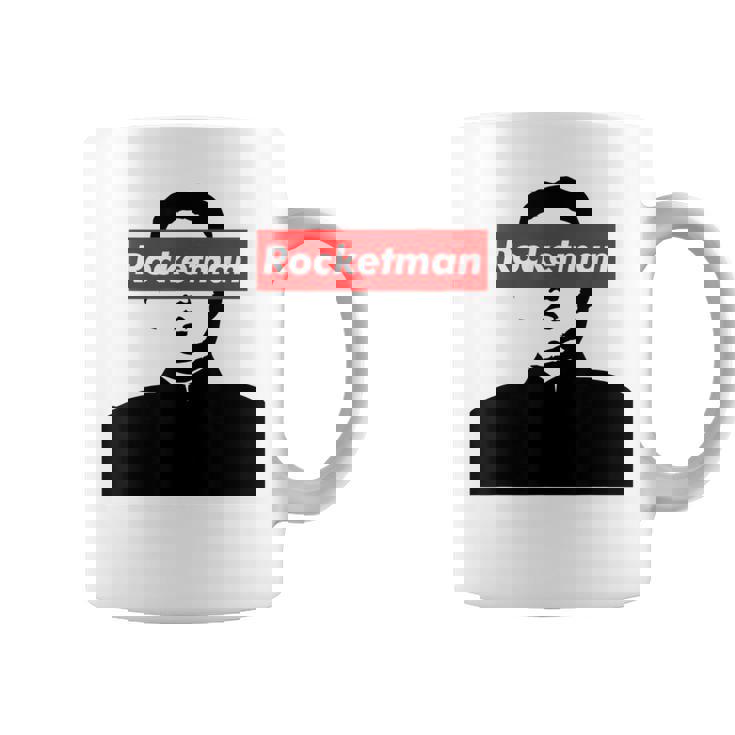 パロディ Kim Jung Un Rocketman ボックスロゴtシャツ コーヒーマグ