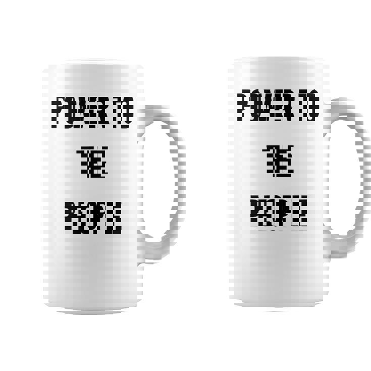 パワー・トゥ・ザ・ピープル コーヒーマグ