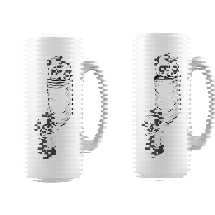 パンダ愛好家のためのポケットの中のかわいいカワイイベイビーパンダ コーヒーマグ