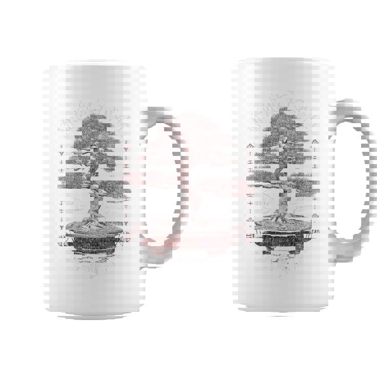 ヒップホップ アーバン ヴィンテージ エッジの効いた Y2k バックプリント ストリートウェア 盆栽 コーヒーマグ