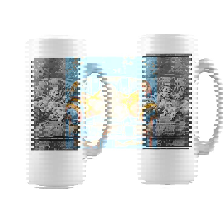 ビション・フリーゼ 音楽愛好家 絵画 犬 コーヒーマグ