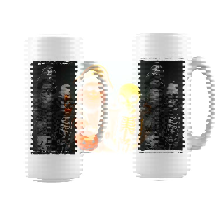 ビッグフットエイリアン 面白い ハロウィン トリック ドア カメラビュー コーヒーマグ