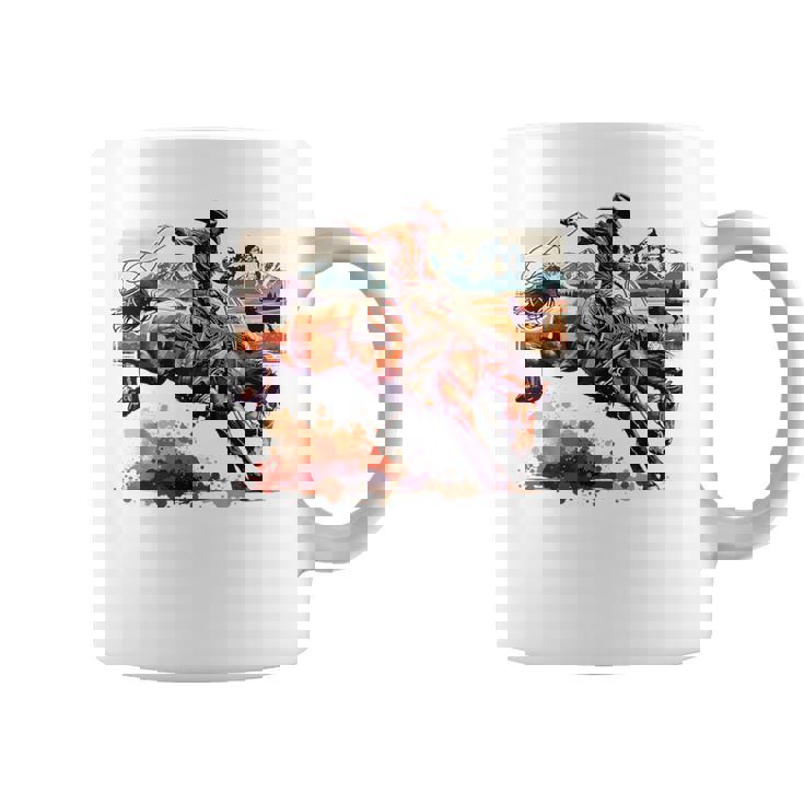 ビンテージ カウボーイ ロデオ ブロンコ ウエスタン 乗馬 カントリー メンズ コーヒーマグ