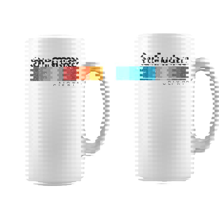 ビンテージサンフランシスコカリフォルニア1980年代レトロデザインtシャツ コーヒーマグ