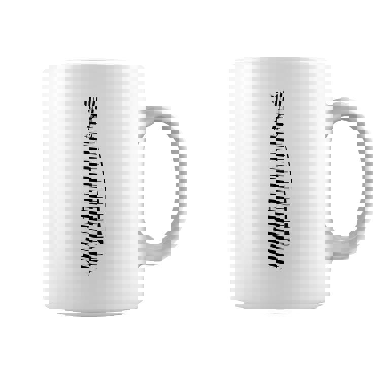 ピアノ ピアニスト 面白いキーボード ネクタイ コーヒーマグ