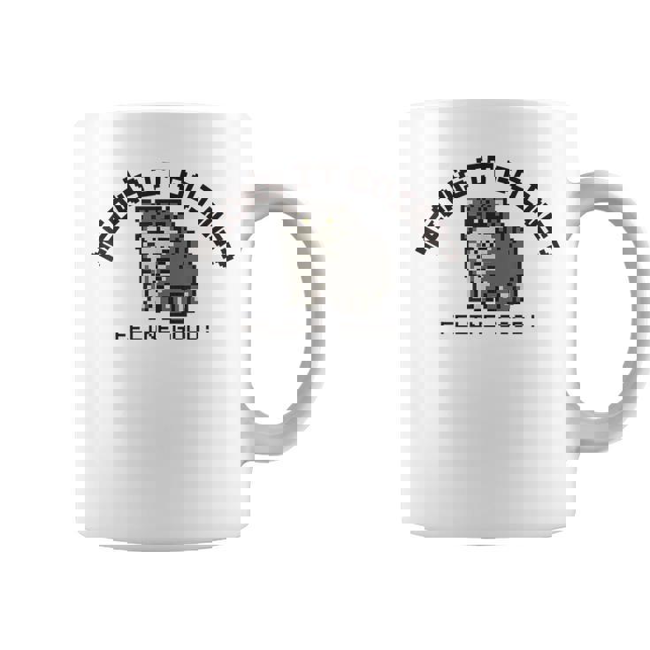 ピクセル アニマルズ マヌルネコ Manul Pallas's Cat 黒フォント コーヒーマグ