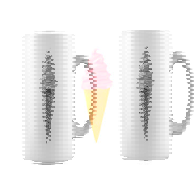 ピンク ソフトサーブ ストロベリー アイスクリーム コーン コーヒーマグ