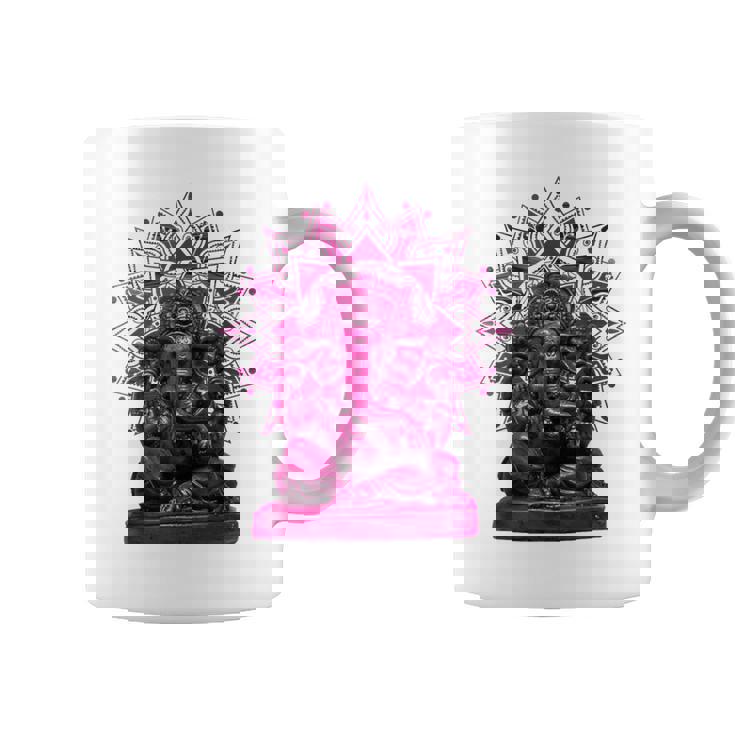 ピンク 象 ヒンドゥー教 ガネーシャ オーナメント コーヒーマグ