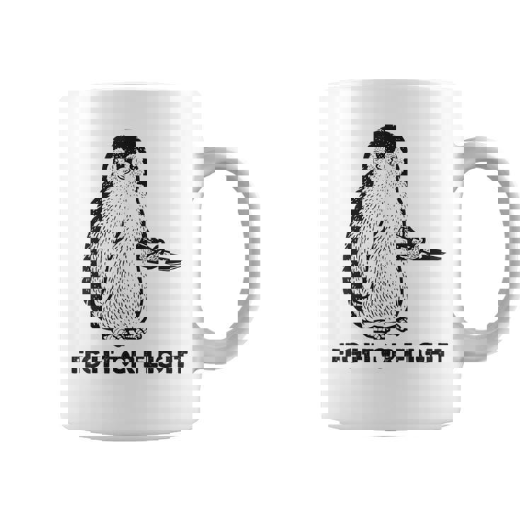 ファイト・オア・フライト・ファニー・ペンギン・パンク コーヒーマグ