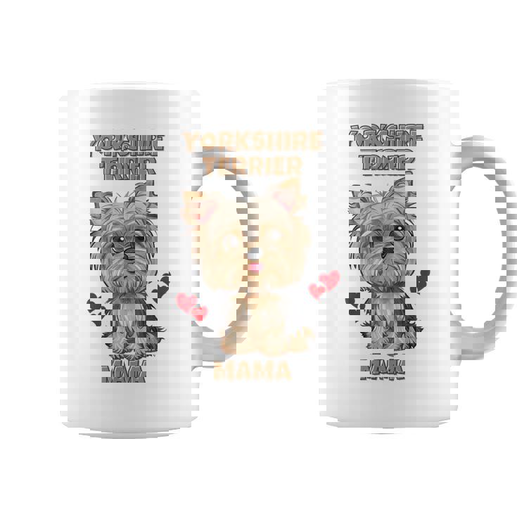 ファニーヨークシャーテリアtシャツ コーヒーマグ