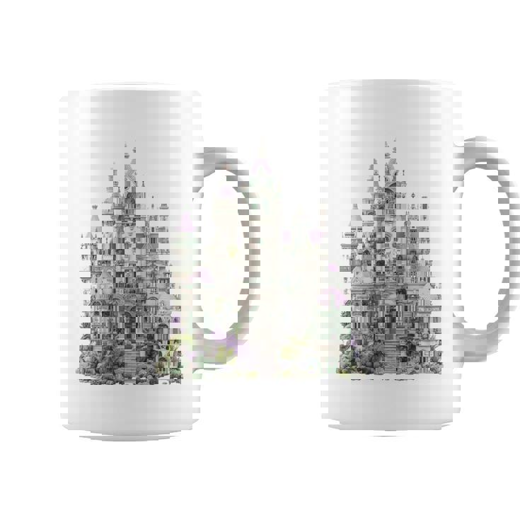 ファンタジーゴシックヴィクトリア朝の城 長袖tシャツ コーヒーマグ