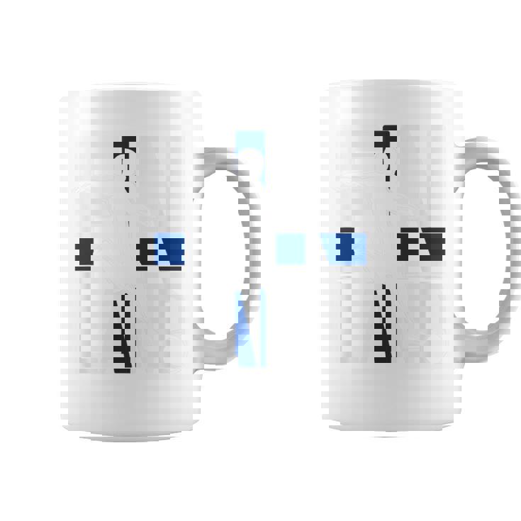 フィンランドサッカーファンジャージ コーヒーマグ