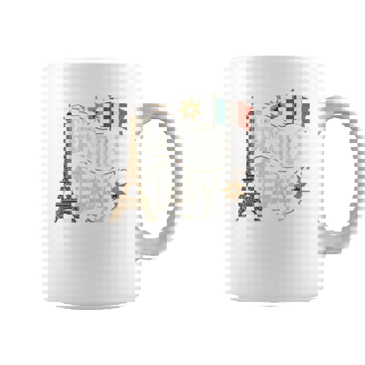 フランスの国旗 ヴィンテージ バスティーユの日 2019 パリ 1789 フランス 長袖tシャツ コーヒーマグ