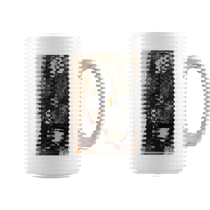 フリンジ付きの毛布の上の二人の女の子 エゴン・シーレ作 1911 長袖tシャツ コーヒーマグ