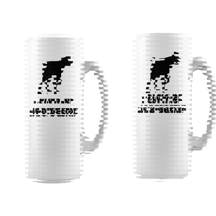 ブリタニー・スパニエル 私はあなたの提案ではなく私の鼻に従います コーヒーマグ