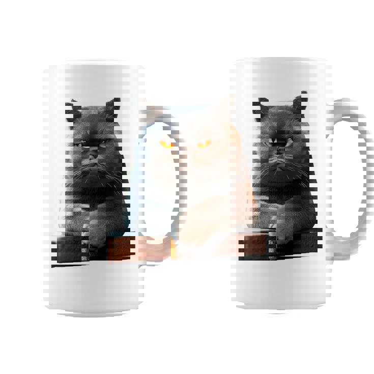 ブリティッシュショートヘア猫猫ママ猫ママかわいい猫 長袖tシャツ コーヒーマグ