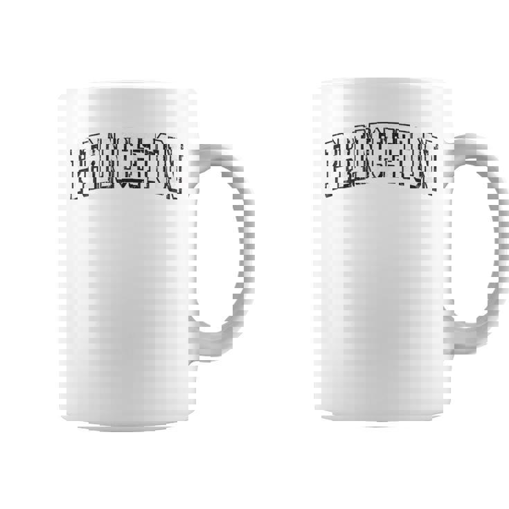 プリンストン テキサス ビンテージ アスレチック スポーツ B&W プリント コーヒーマグ