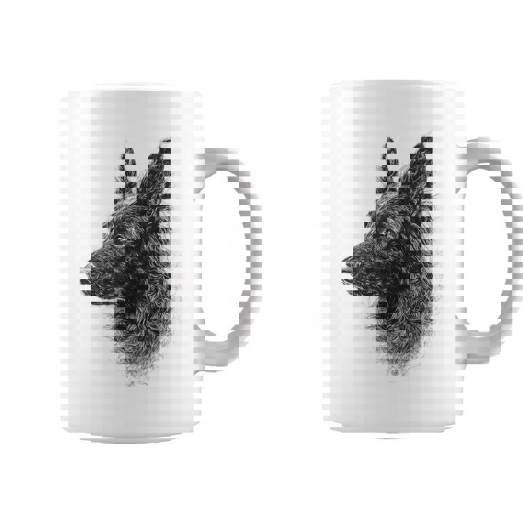 ベルギーシェパード 犬 グラフィック ペットアート ベルギーシェパード コーヒーマグ