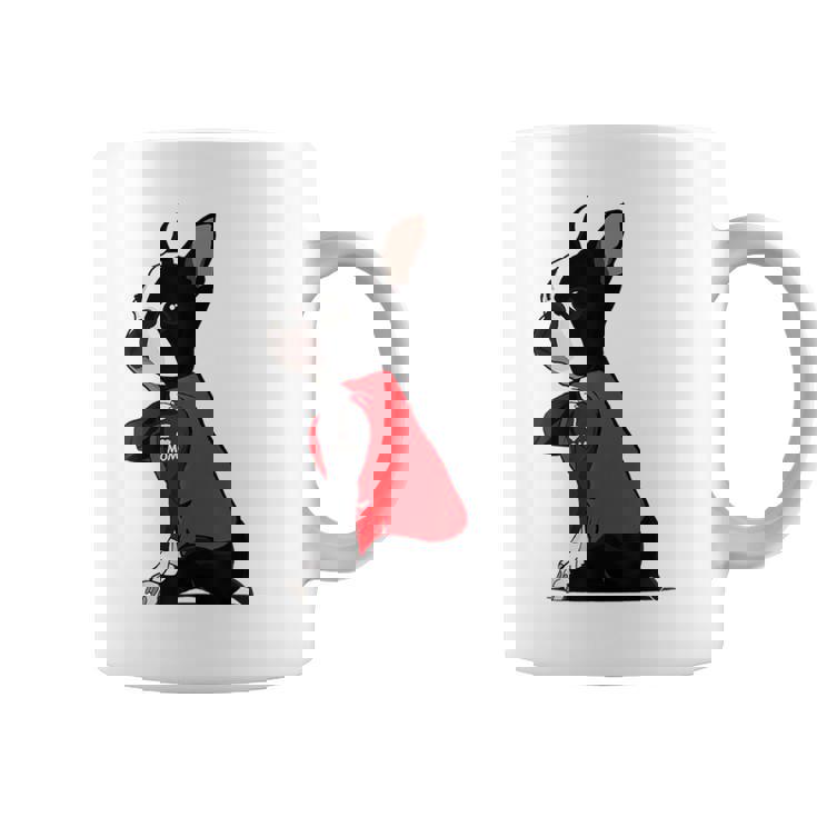 ボストンテリア I Love Mom タトゥーシャツ 面白いボストンテリア コーヒーマグ