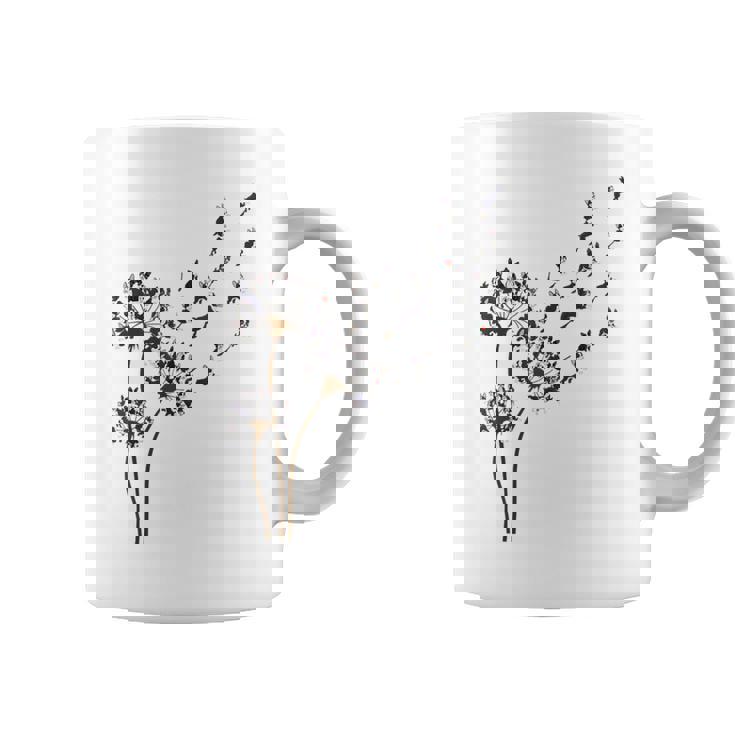 ボストンテリア フラワー フライ タンポポ 面白い 犬好き 犬 お父さん コーヒーマグ