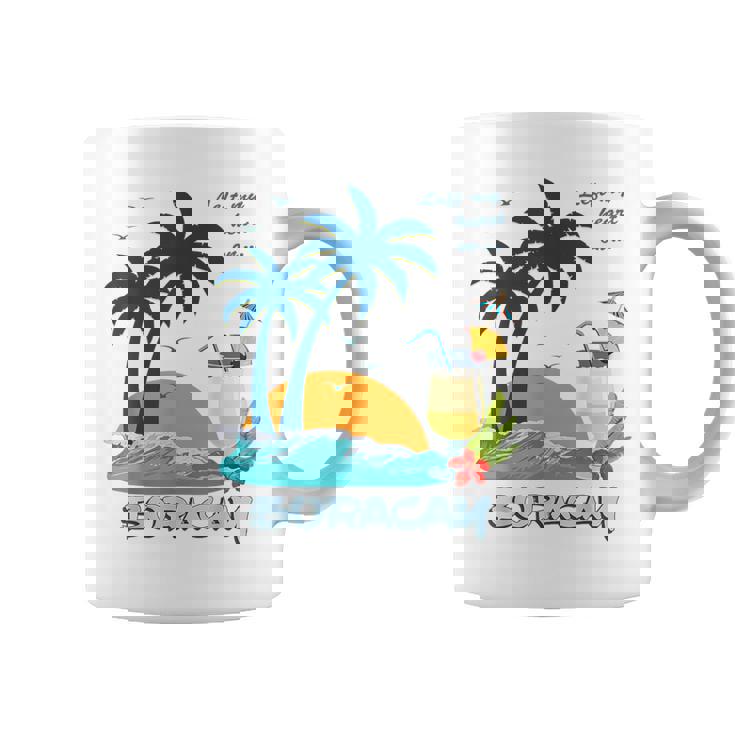 ボラカイ島 ヤシの木 日没 花 フィリピン ビーチ カクテル パラワン島 東南アジア 海鳥 島 贈り物 海 お土産 セブ コーヒーマグ