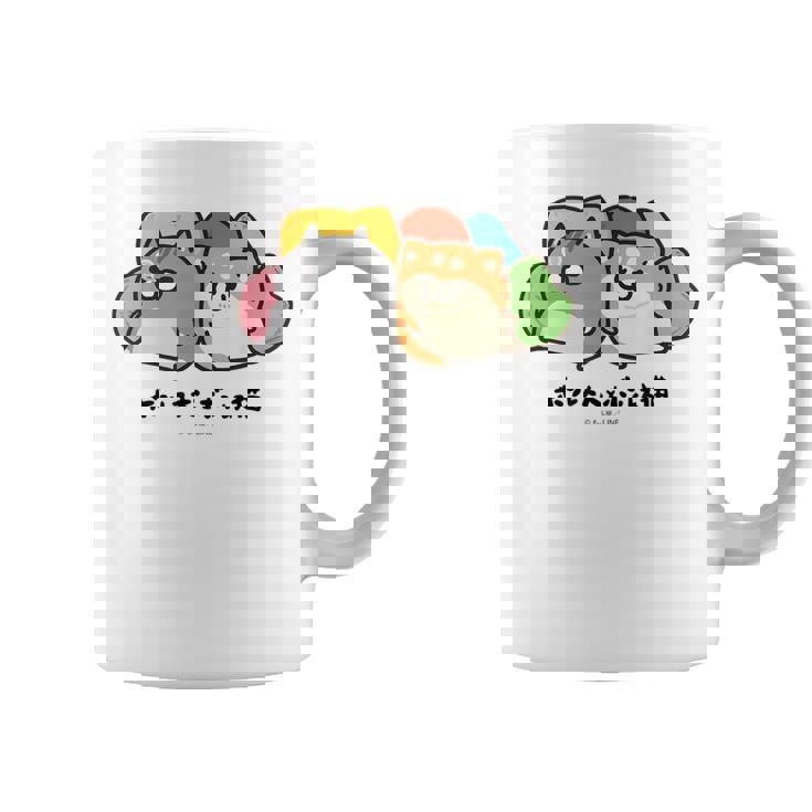 ボンレス犬とボンレス猫 のんびり コーヒーマグ