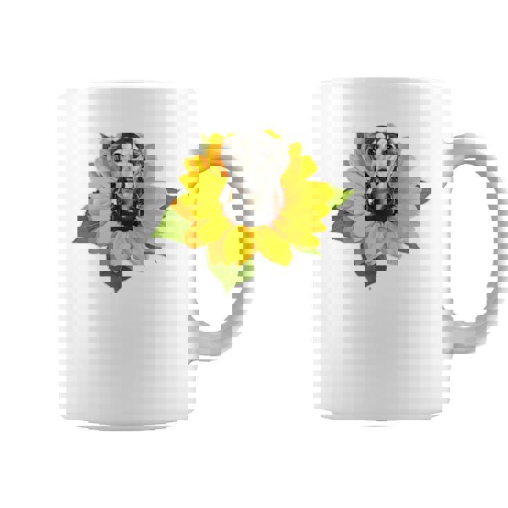 ポケットの中の犬 花 サルーキ コーヒーマグ