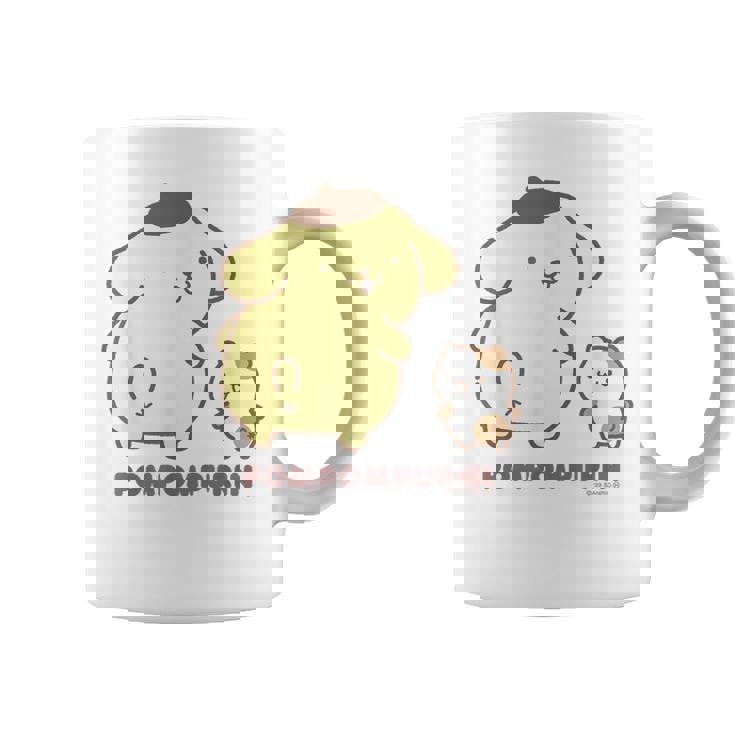 ポムポムプリン ふりむき ライトカラー コーヒーマグ