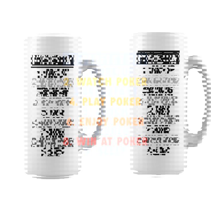 ポーカー パーフェクトデイ ポーカーハンド テキサスホールデムプレーヤー ポーカー コーヒーマグ