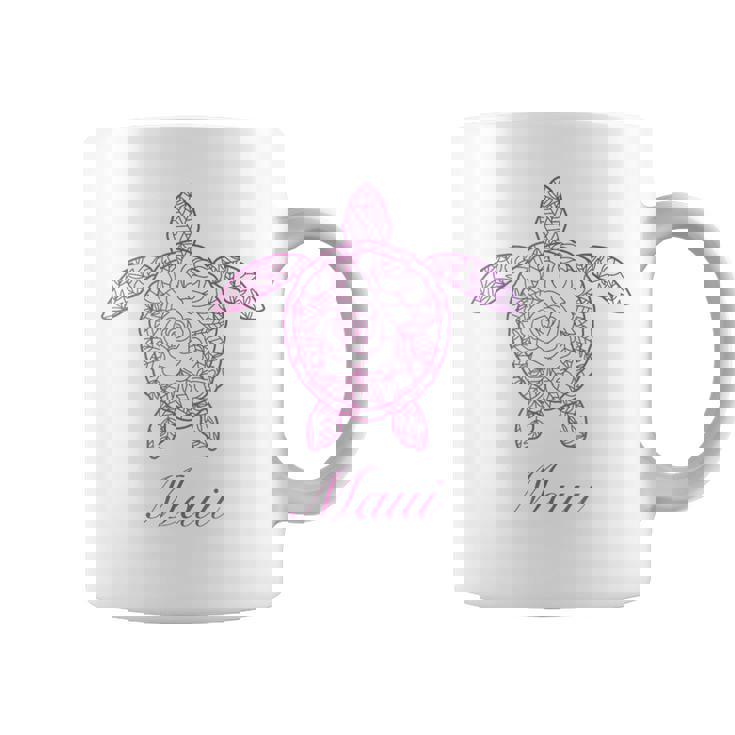 マウイ ウミガメ ハワイ Hi ハワイアン トライバル タートル ホヌ キュート コーヒーマグ