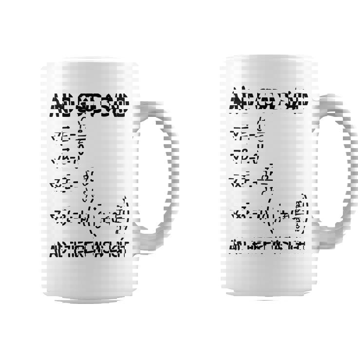 マクスウェル方程式と神は言って、光があった コーヒーマグ