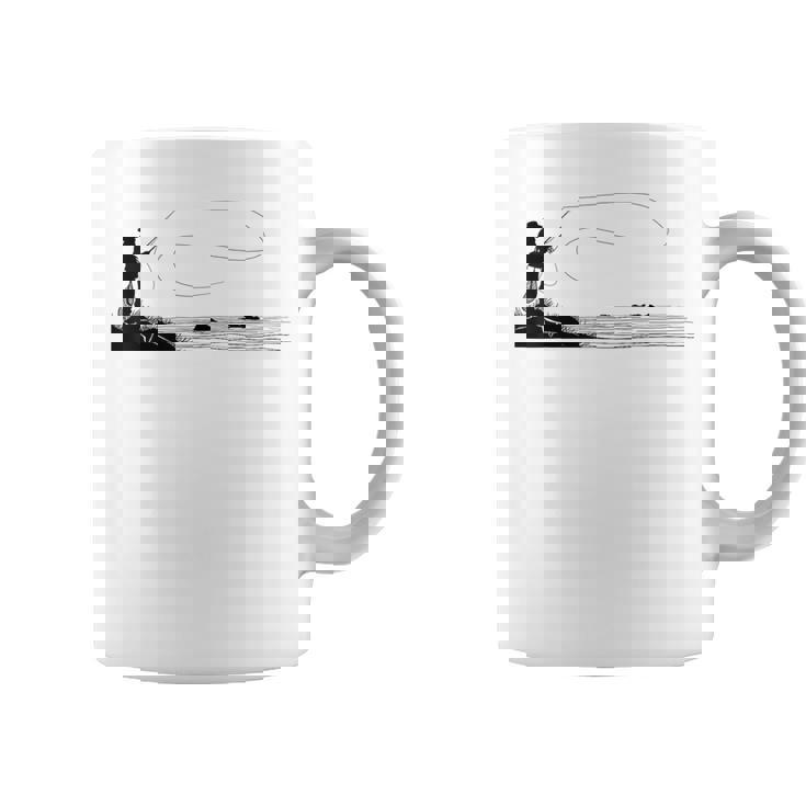 マス フライフィッシング サーモン コーヒーマグ