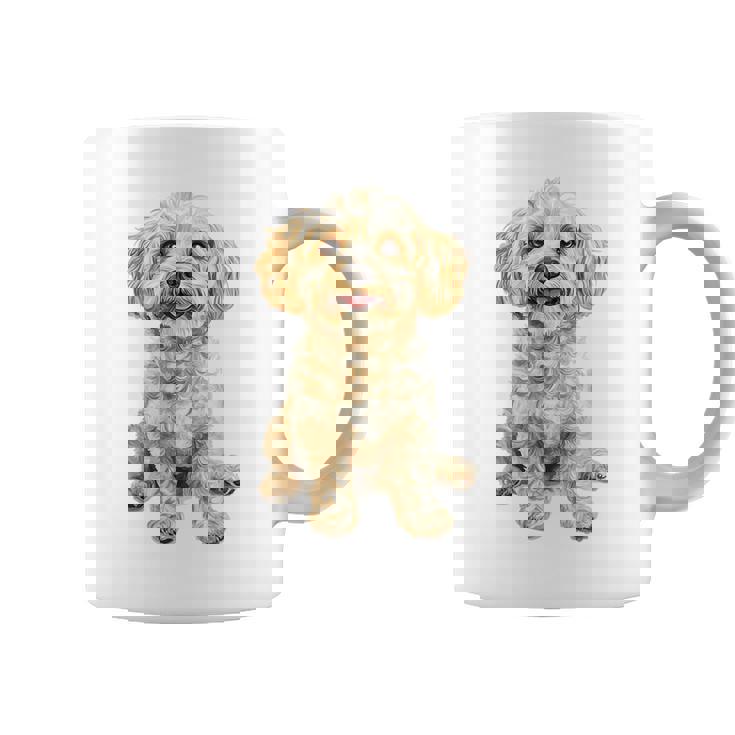 マルチプー犬モチーフペットイラストマルチプー コーヒーマグ