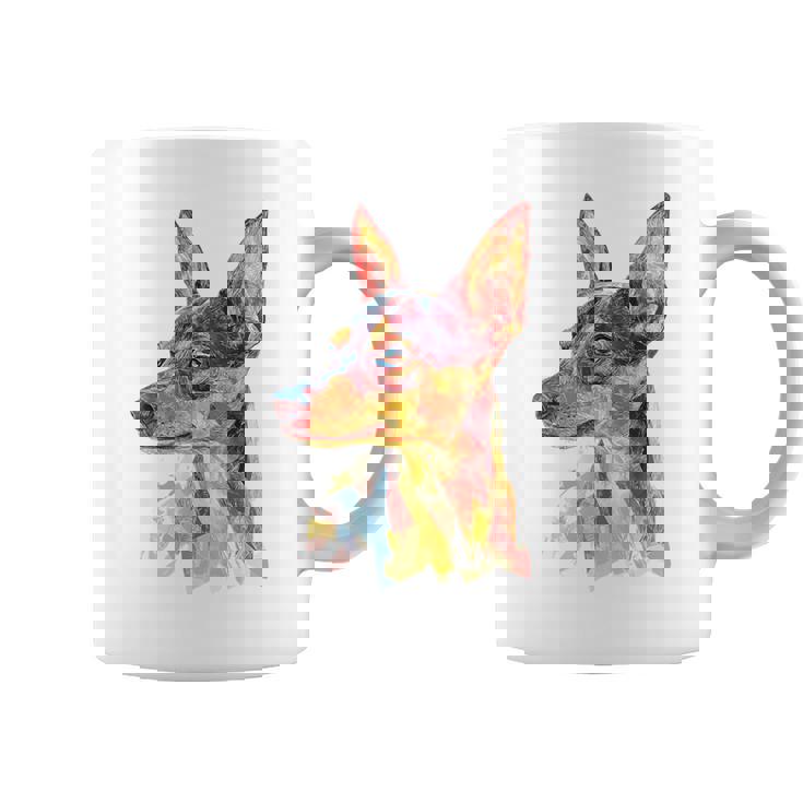 ミニチュア ピンシャー 犬 ペット カラフル ミニチュア ピンシャー コーヒーマグ