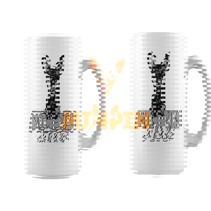 ミニピン ママ かわいい ミニチュア ピンシャー 犬 ママ ミニピン マザー コーヒーマグ