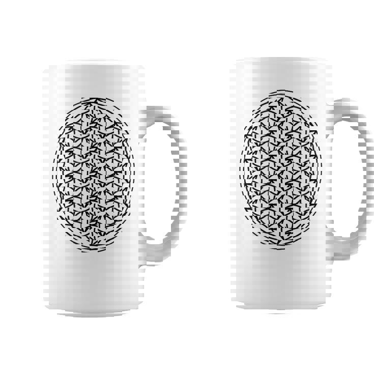 ミニマリスト フラワー オブ ライフ コーヒーマグ