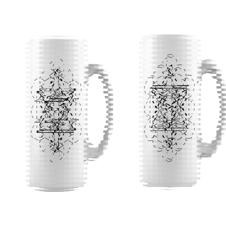 メタトロンキューブ マカバ（スターテトラヒドロン）神聖幾何学 コーヒーマグ