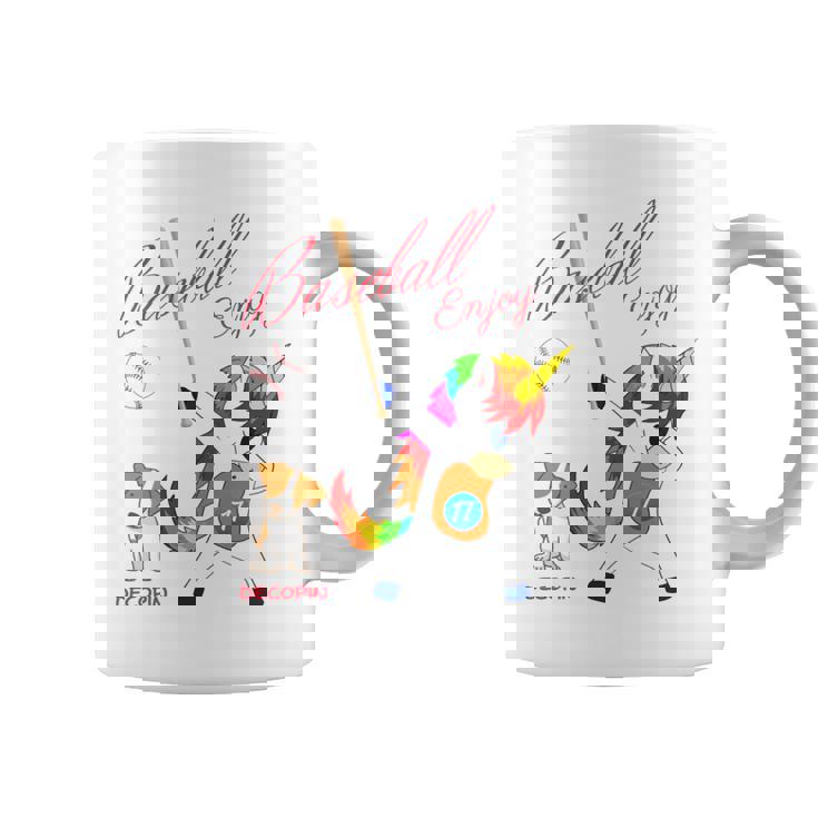ユニコーン 野球 デコピン 長袖tシャツ コーヒーマグ