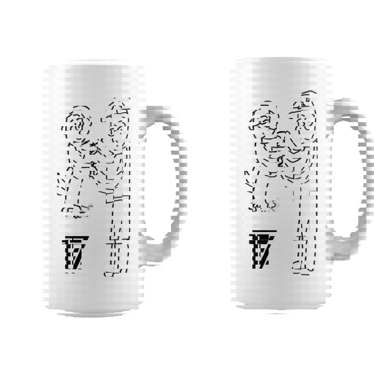 ユニフォーム風 応援 野球 Decoy Dekopin デコピン かわいい犬 Kooikerhondje コーヒーマグ