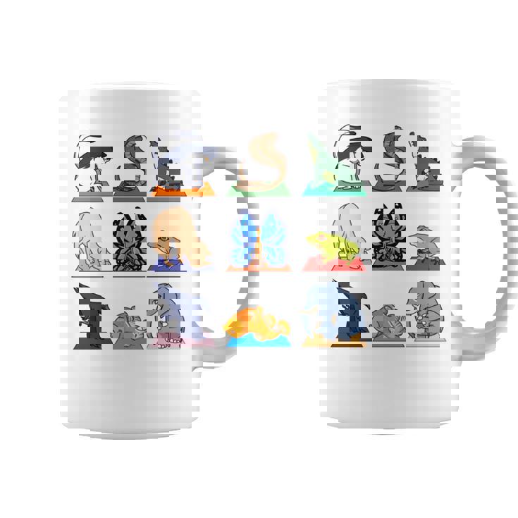 ヨガ動物のポジション 長袖tシャツ コーヒーマグ