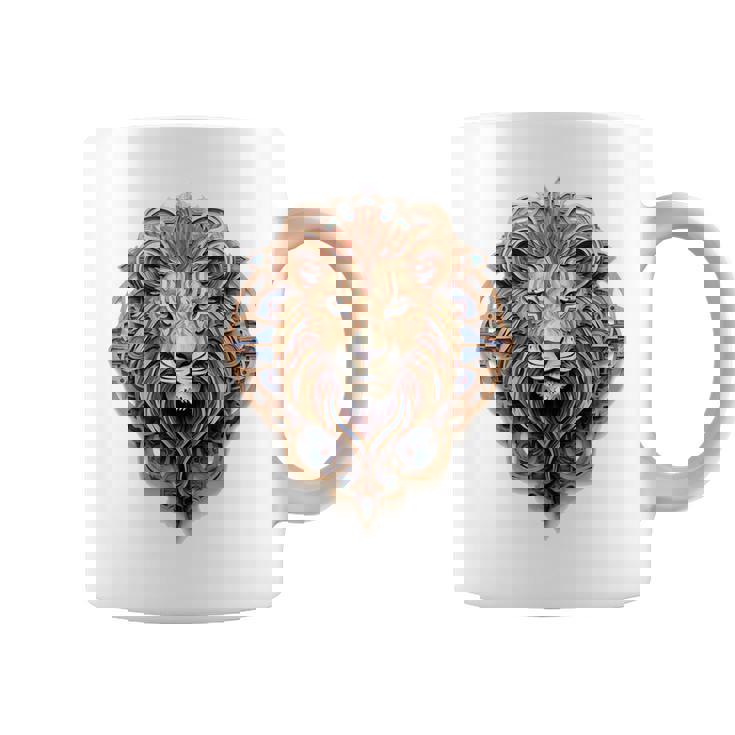 ライオン 動物 彫刻 動物園 抽象芸術 絵画 ライオン コーヒーマグ