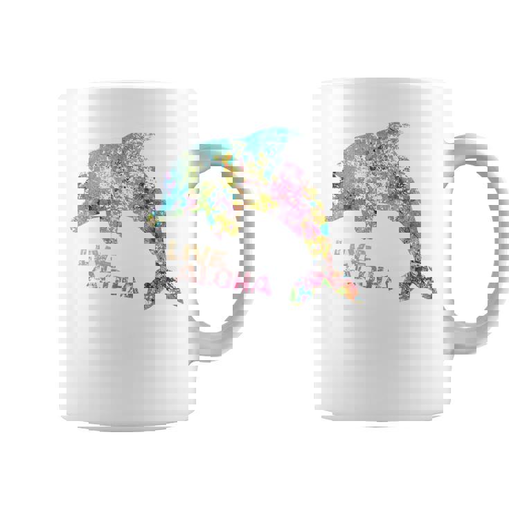 ライブ アロハ イルカ グラフィック コーヒーマグ