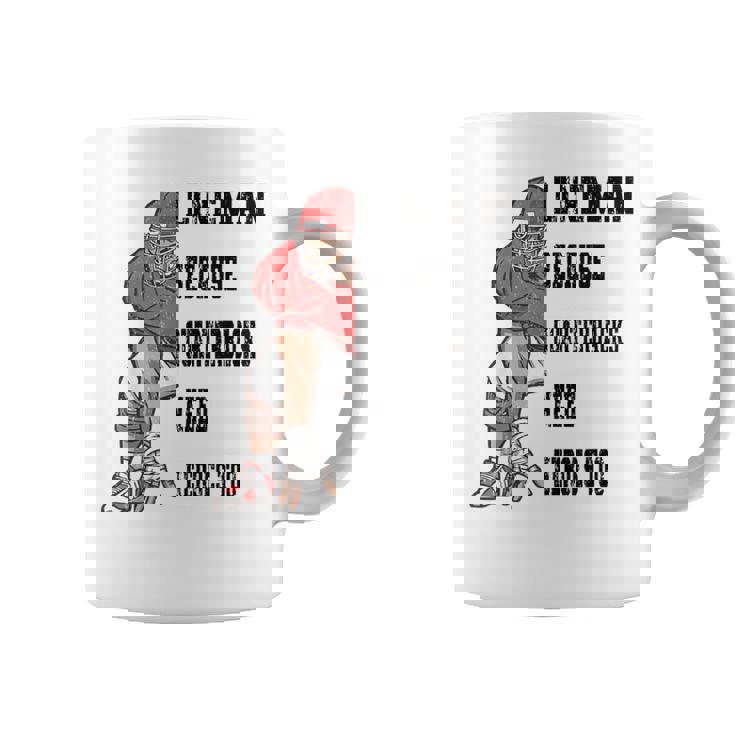 ラインマンのクォーターバックにはアメリカンフットボールにヒーローが必要 コーヒーマグ