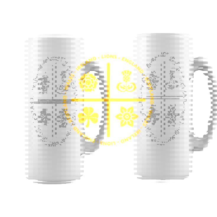 ラグビーライオンズ アイルランド イングランド ウェールズ スコットランド アイコン ゴールド コーヒーマグ
