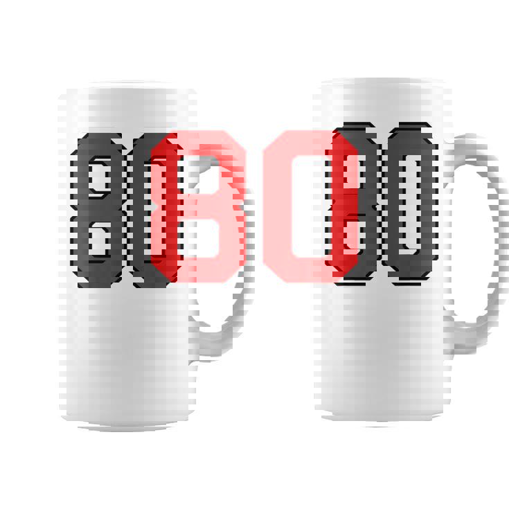 ラッキーナンバー80 クラシックカレッジアメリカン代表チームのファンプレイヤー コーヒーマグ