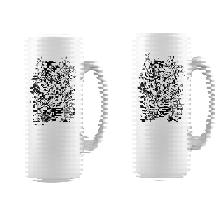 ラップオールドスクールヒップホップグラフィティtシャツとストリートダンス コーヒーマグ