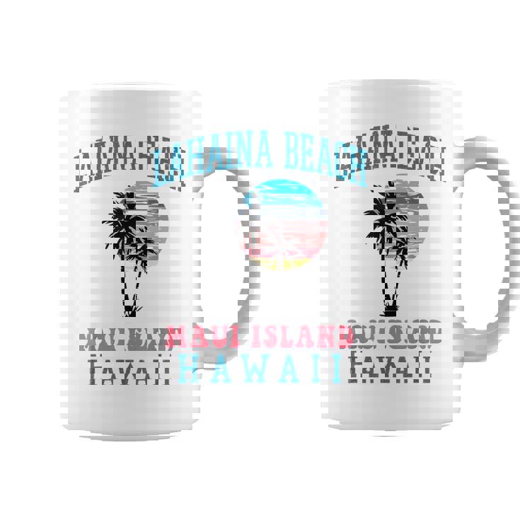 ラハイナ ビーチ マウイ ハワイ ビーチ ヤシの木 夏 ハワイアン コーヒーマグ