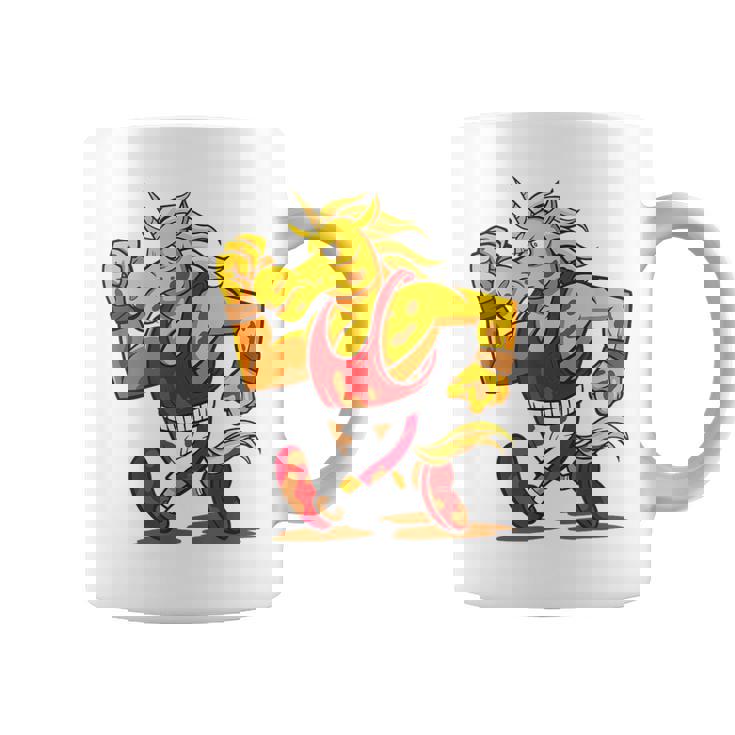 ランニング フィットネス スポーティ ユニコーン コーヒーマグ